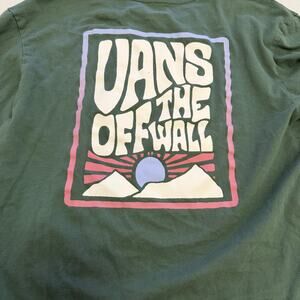 Vans Off the Wall green sweatshirt unisex sz M winter activewear loungewear
